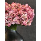 Hortenzia virágkompozíció  fém váza