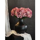 Hortenzia virágkompozíció  fém váza