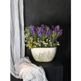 Elly jácint virágkompozíció kerámia kaspó