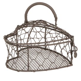 Vintage  szív drótkosárka 