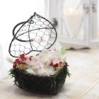 Vintage  szív drótkosárka 