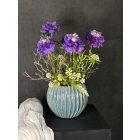 Viola scabiosa  virágkompozíció zsinóros kaspó