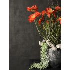 Piros pipacs virágkompozíció szürke kaspó