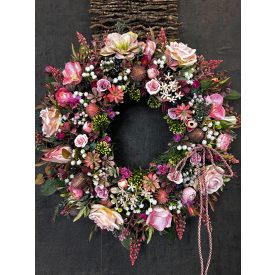 Pasztell rózsaszín ajtókopogtató