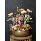 Hagymavirág pipacs virágkompozíció tál