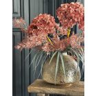 Hortenzia virágkompozíció üveg váza