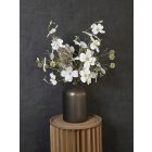 Magnólia virágkompozíció  metál váza