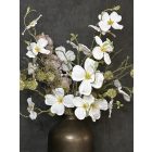 Magnólia virágkompozíció  metál váza