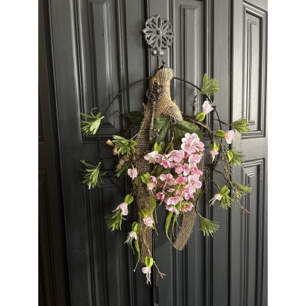 Hortenzia kulcs fém karika