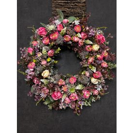 Pasztell rózsaszín boglárka ajtókopogtató