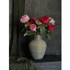 Bazsarózsa virágkompozíció  arany padló váza