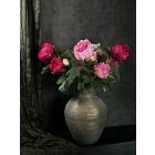 Bazsarózsa virágkompozíció  arany padló váza