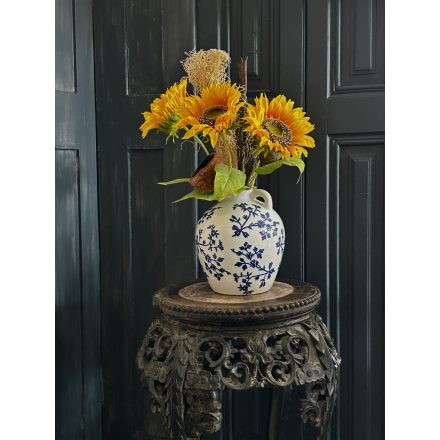 Napraforgó virágkompozíció kancsó váza