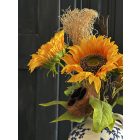 Napraforgó virágkompozíció kancsó váza