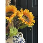Napraforgó virágkompozíció kancsó váza