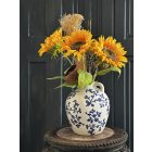 Napraforgó virágkompozíció kancsó váza