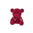 Bordó bársony Teddy maci