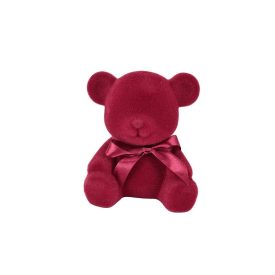 Bordó bársony Teddy maci