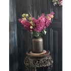 Orgona virágkompozíció  fém váza