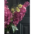 Orgona virágkompozíció  fém váza