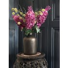 Orgona virágkompozíció  fém váza