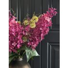 Orgona virágkompozíció  fém váza