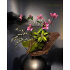 Helleborus virágkompozíció gyűrű