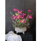 Magenta cosmea virágkompozíció kerámia tál