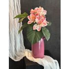 Amarilis virágkompozíció kancsó váza