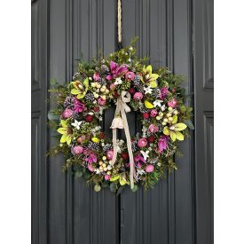 Orchidea kerámia függővel ajtókopogtató