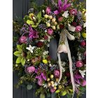 Orchidea kerámia függővel ajtókopogtató