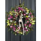 Orchidea kerámia függővel ajtókopogtató