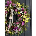 Orchidea kerámia függővel ajtókopogtató