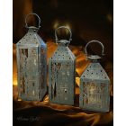 Vintage fém lampion M 