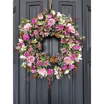 Fehér orchidea liziantusz ajtókopogtató