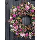 Fehér orchidea liziantusz ajtókopogtató