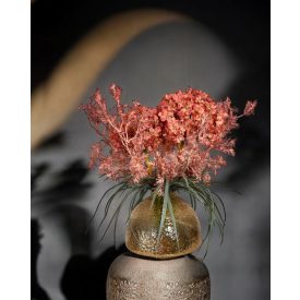 Hortenzia virágkompozíció üveg váza