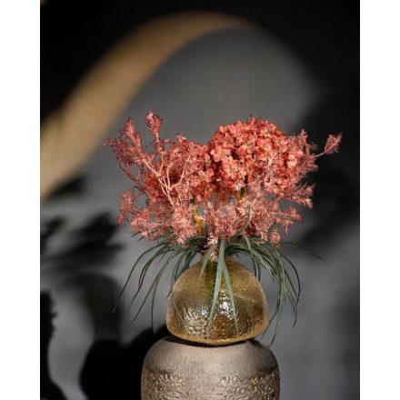 Hortenzia virágkompozíció üveg váza