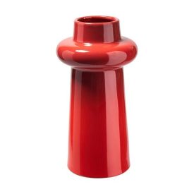 Piros kerámia váza