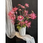 Vad százszorszép virágkompozíció lótusz váza