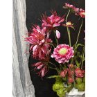 Vad százszorszép virágkompozíció lótusz váza