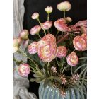 Magenta ranunculus virágkompozíció zsinóros kaspó