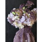 Hortenzia virágkompozíció  pasztell váza